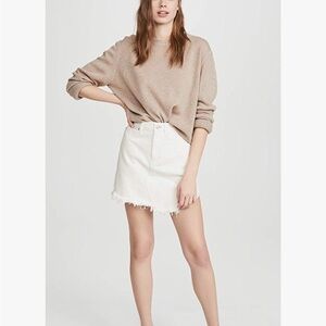 NWOT!! We the Free Distresed Blue Jean Skirt